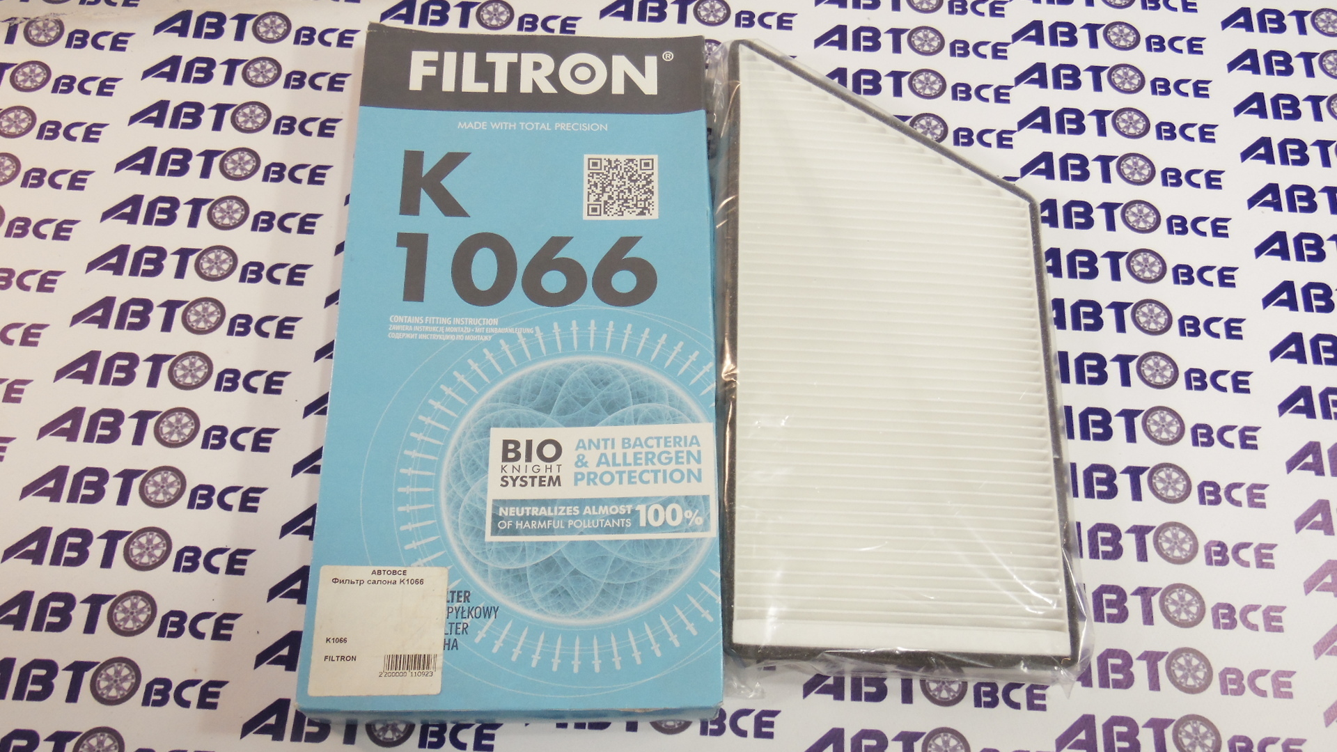 Фильтр салона K1066 FILTRON